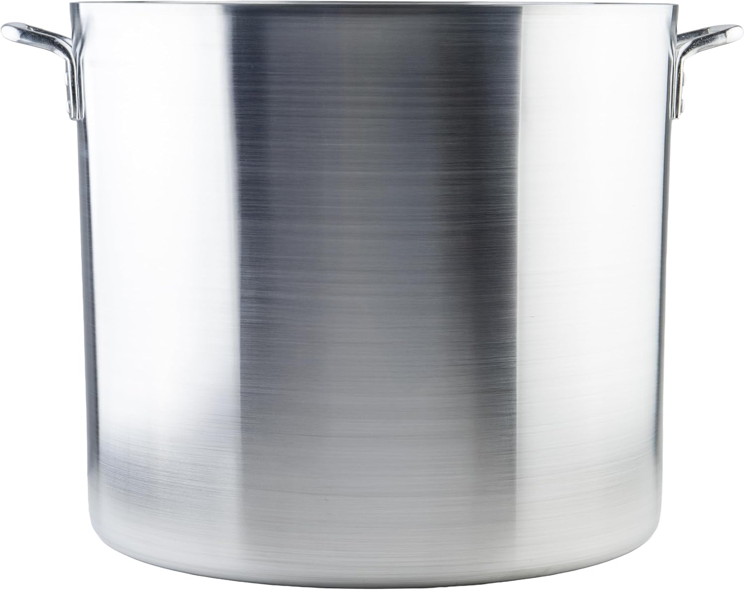 Winco 20 qt Aluminum Heavy-Duty Stock Pot | Thick walls, Riveted handles, Wide base, Great for Stocks, Soups, Pasta and Batch Cooking