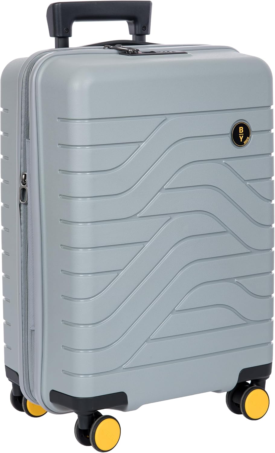 Bric's B|Y Ulisse Checked Luggage with Spinner Wheels – Expandable Lightweighted Hard Shell Suitcase, TSA Combination Lock - Removeable Wash Bag Included - 30 Inch, Mango