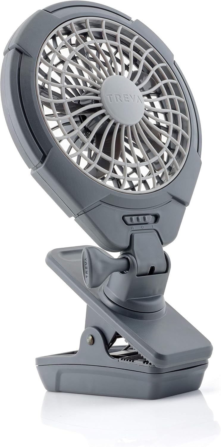 Treva 5 in Battery Powered Clip Fan with Clamp | Yes