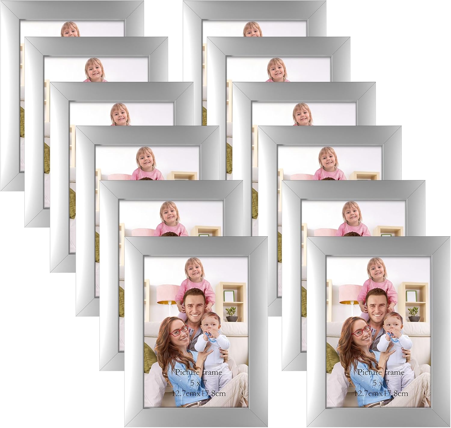 Giftgarden Black 8x10 Picture Frame Bulk, Multi 8 x 10 Photo Frames Set for Wall Hanging or Tabletop, 12 Pack