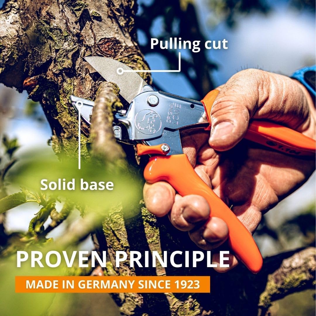 Original LÖWE Professional Anvil Pruner Garden Tools 1.104 | Robust & Sharp Hedge Trimmer | Use As Pruners, Garden Shears, Heavy Duty Handheld