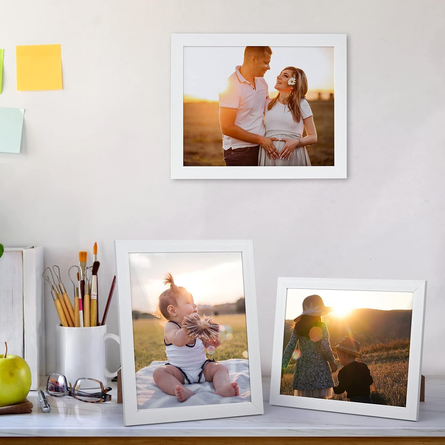 Giftgarden Black 8x10 Picture Frame Bulk, Multi 8 x 10 Photo Frames Set for Wall Hanging or Tabletop, 12 Pack