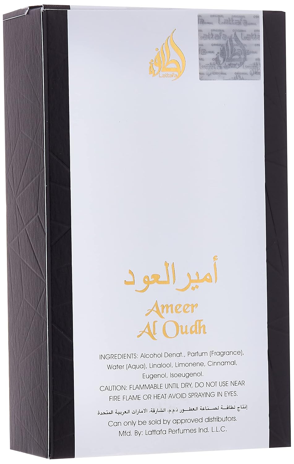 Lattafa Ameer Al Oud Intense Oud for Unisex Eau de Parfum Spray, 3.4 Ounce