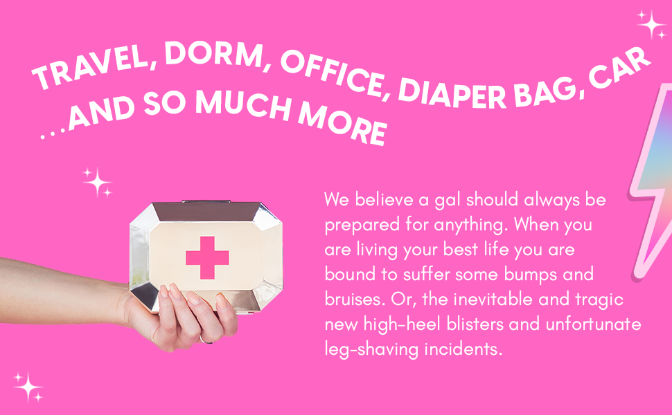 Travel, dorm, office, diaper bag, car, and so much more