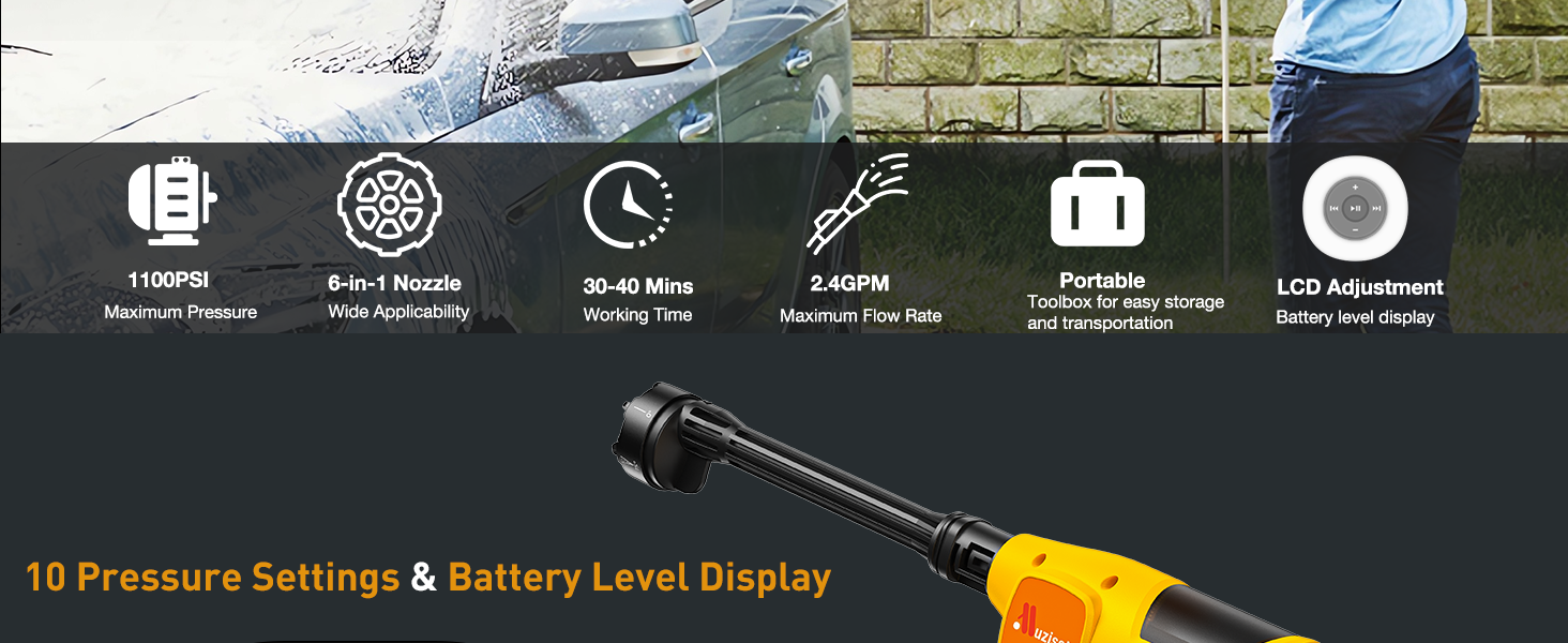 cordless pressure washer portable pressure washer cordless power washer battery powered pressure