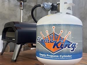 Flame King 20-Pound Steel Propane Tank Cylinder with Type 1 Overflow Protection Device Valve