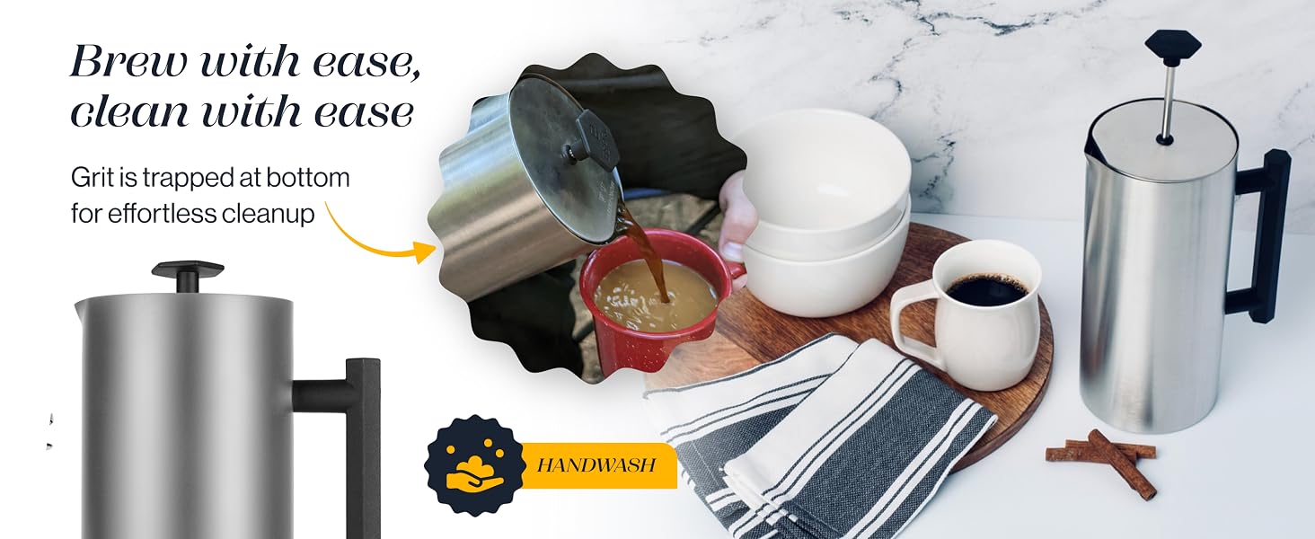 Brew with ease, clean with ease