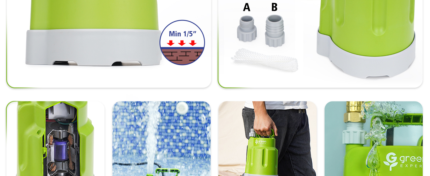 Multi size hose adapter kit for water pump connection