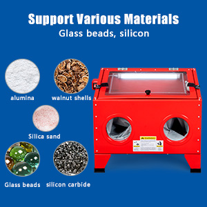 25 Gallon Bench Top Portable Sand Blaster Cabinet Kit