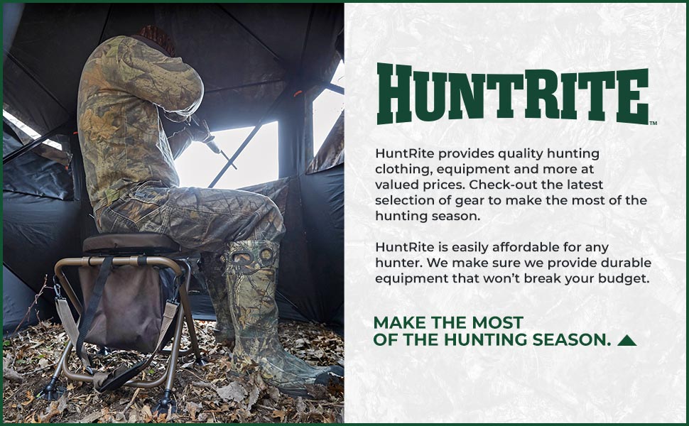 HuntRite Swivel Hunting Stool Brand Story