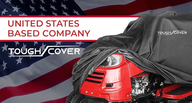 Tough Cover Riding Lawn Mower Cover, Extreme. 600D Marine Grade, Universal Fit Tractor, Heavy Duty