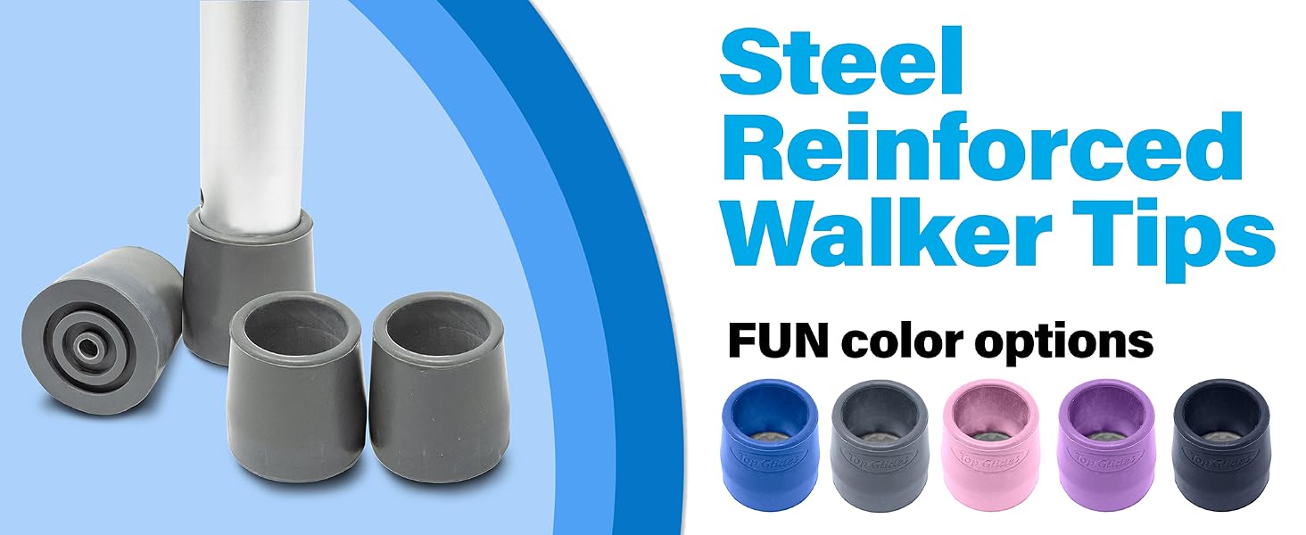 Steel Reinforced Walker Tips