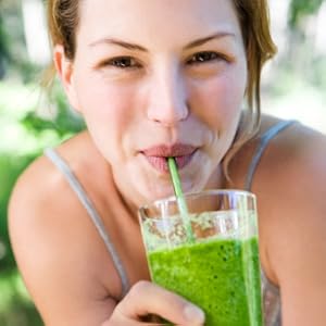 Woman Drinking Green Smoothie