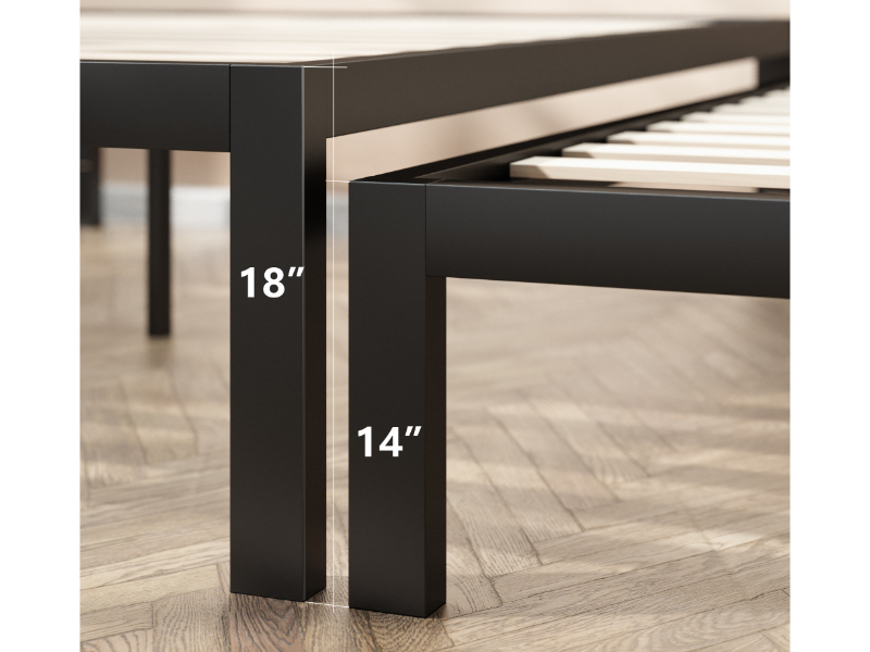 Lorrick Quick Snap Bed Frame sizes
