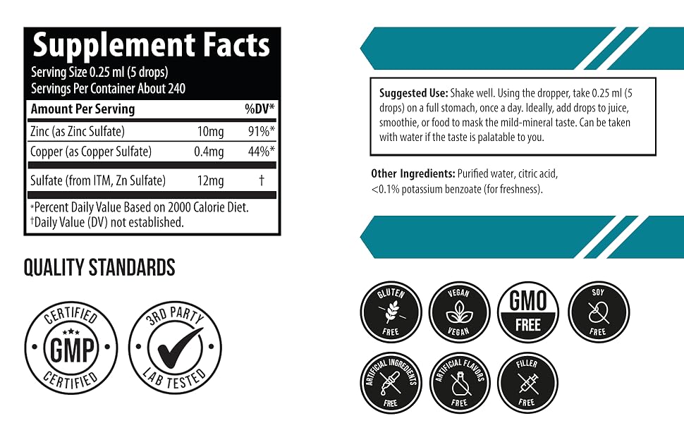liquid zinc, zinc copper, zinc supplements, zinc, zinc sulfate, zinc supplement