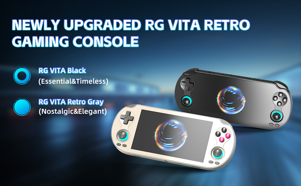 RG Vita Retro Handheld Game Console, 5.46-inch IPS Touchscreen