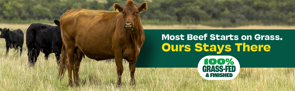 100% grass-fed beef