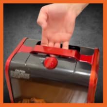 comfort zone portable table space heater has a convenient carry handle to transport