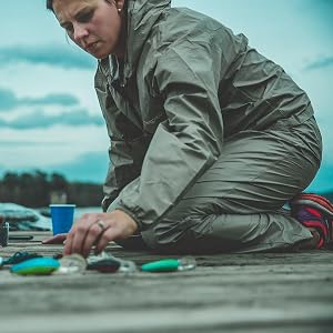 Woman on dock
