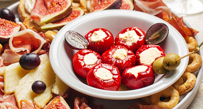 Tipsy Tapas Hot Peppers Stuffed with Cream Cheese for Sandwiches, Appetizers, Hors d’Oeuvres
