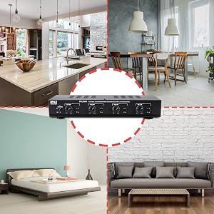 channel selector;multi zone home theater system;table top volume control;zoee speaker;table speaker