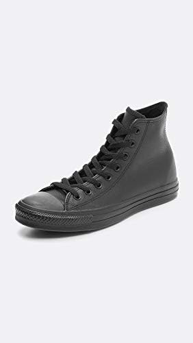 Converse Chuck Taylor® All Star® Leather Hi Black Mono Leather Men's 7, Women's 9 Medium
