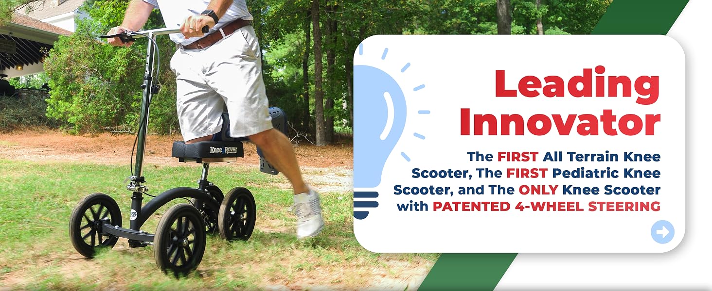 Leg scooter kneeling injury lightweight strong support light weight folding foldable compact design