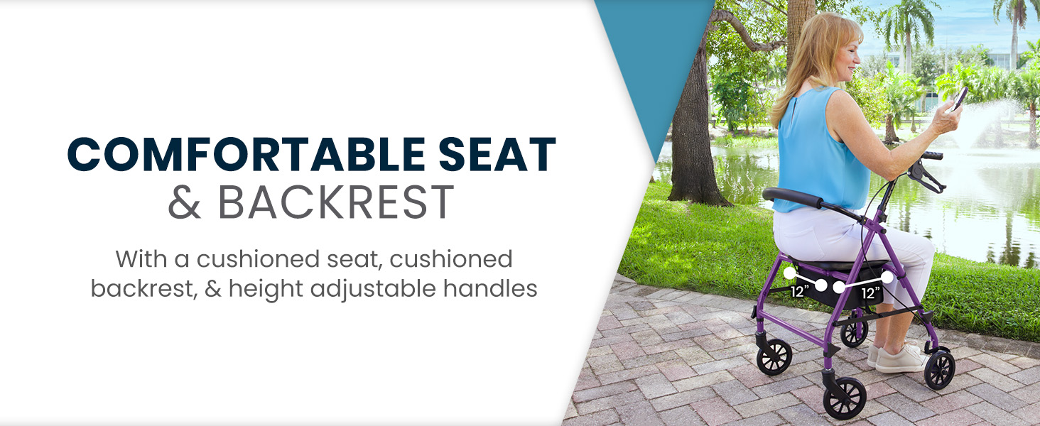 comfortable seat and backrest