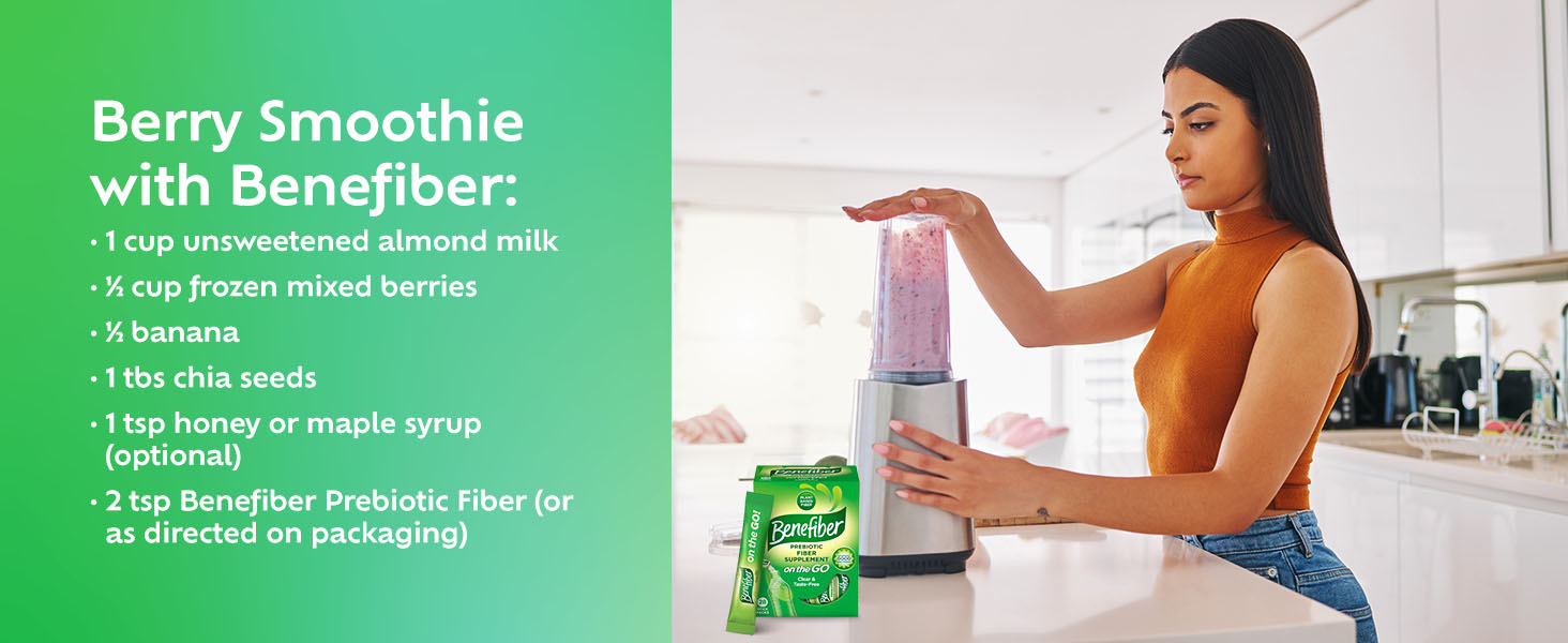 Berry smoothie with benefiber