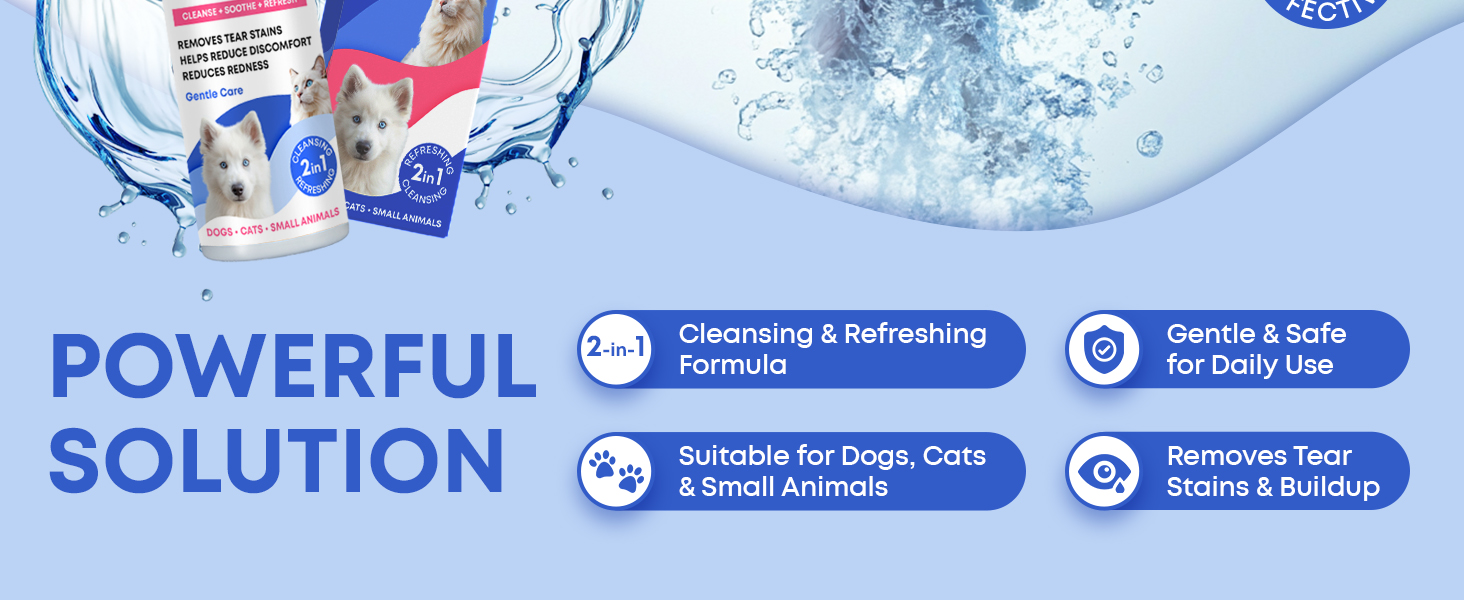 eye cleaner for dogs and cats care tear stain dirt curst wipes