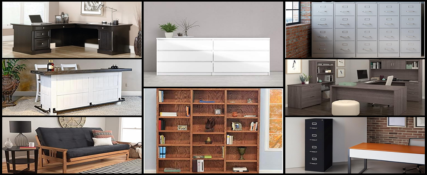 Pemberly Row 4 Drawers 52" Vertical Black Metal Filing Cabinet Lockable Pre-assembled Home Office
