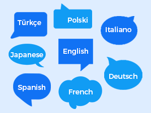 Many kinds of the language