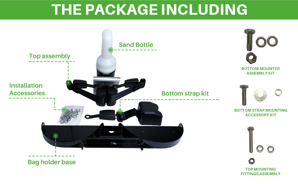 Golf cart bag holder