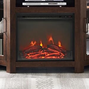 corner tv stand fake fireplace electric fireplace 55+ inch tv small stand for small spaces