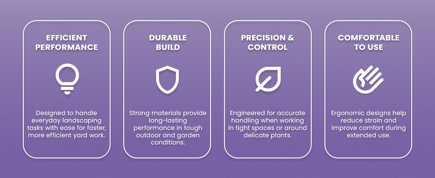 Zenport Landscape Tools Benefits Infographic