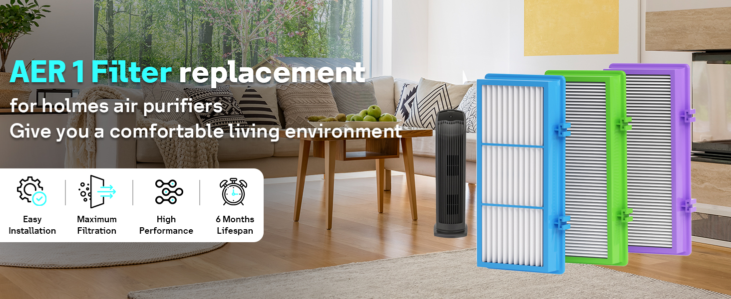 Aer1 Filter Replacement for Holmes