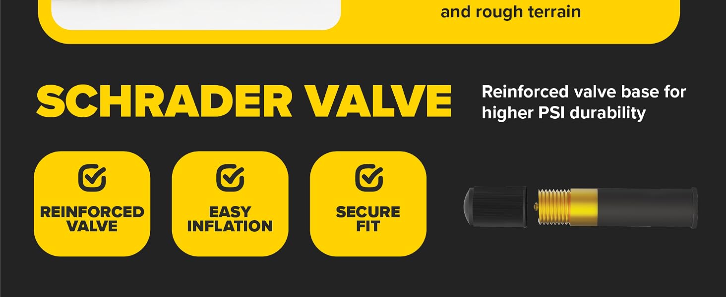 Ultraverse schrader inner tube