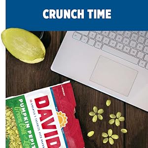 Davids pepita seeds and sunflower kernels make great study snacks and office snacks