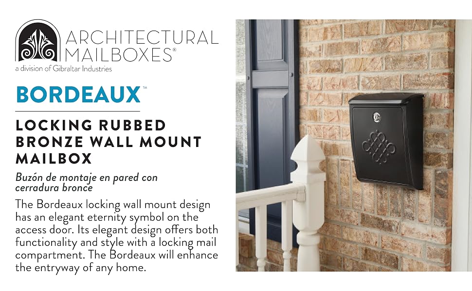 Venice Wall Mount Mailbox – Stainless Steel