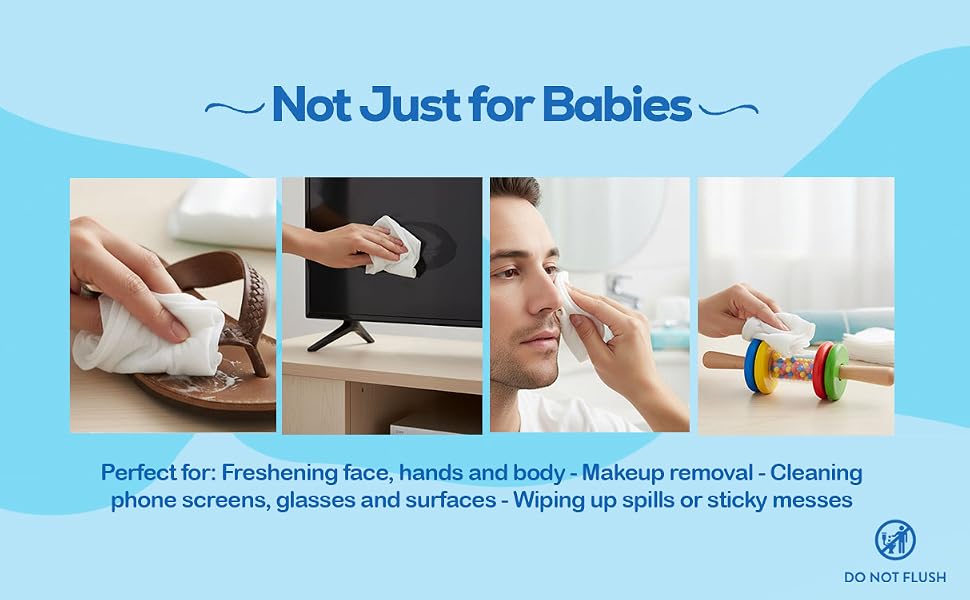 dynarex not just for babies frreshening face hands and body makeup removal cleaning
