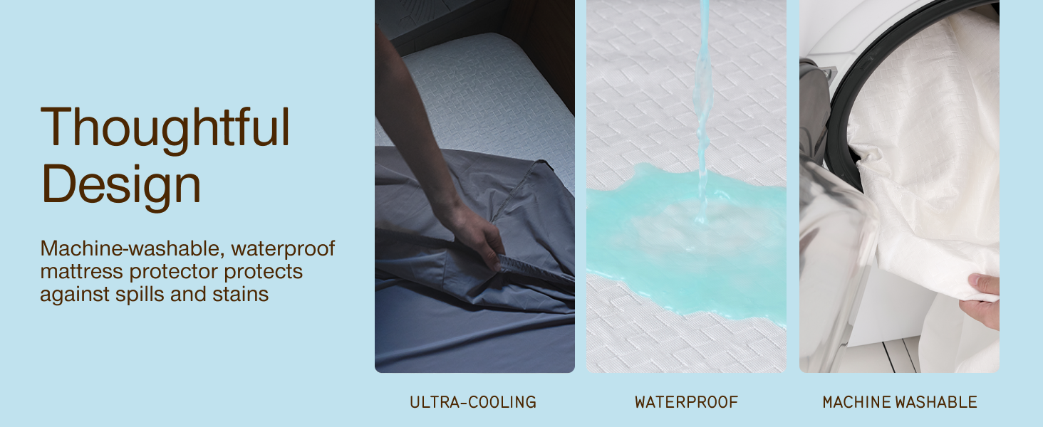 queen mattress cover waterproof washable mattress cover full mattress protector king cooling soft