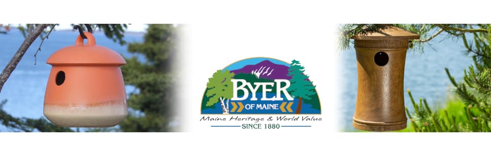 byer of maine bird birding bath feeder home backyard garden finch chickadee blue finch song seed