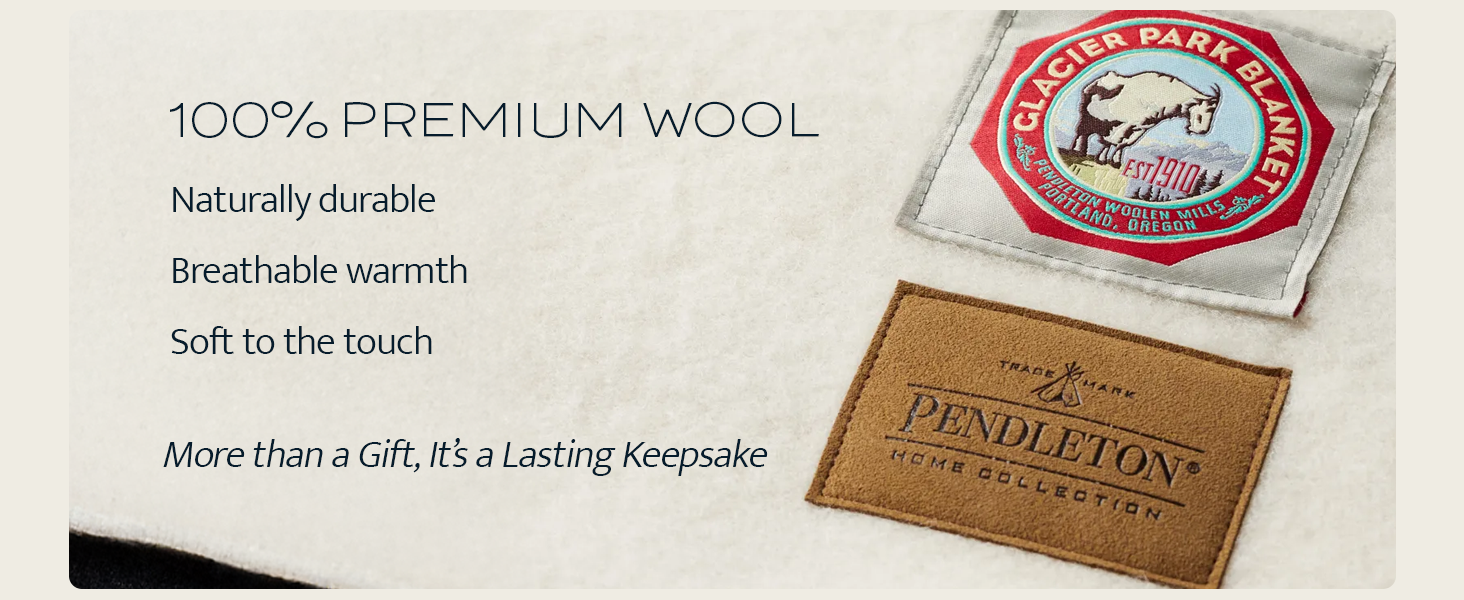 Pendleton National Park Blanket, premium wool, breathable