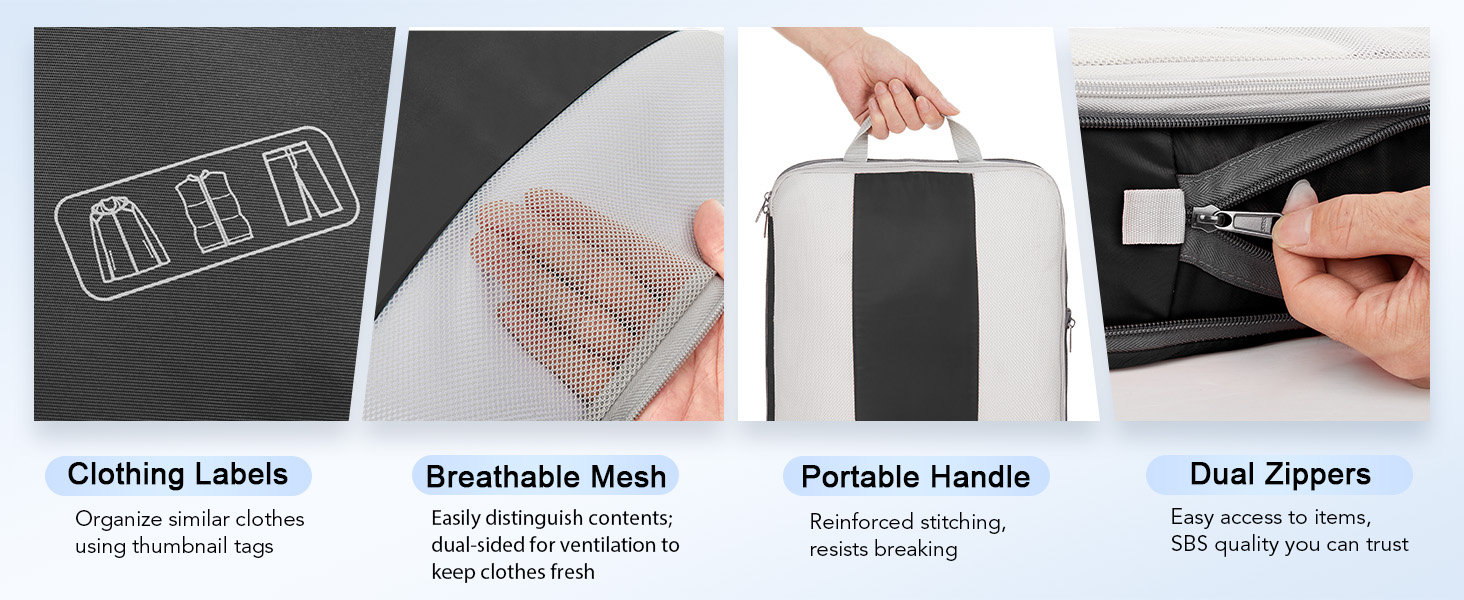 compression packing cubes travel essentials