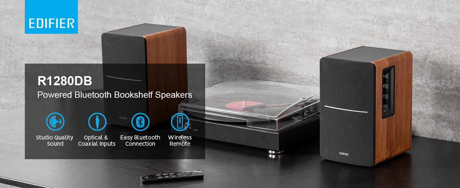 Edifier R1280DB Powered Bluetooth Bookshelf Speakers