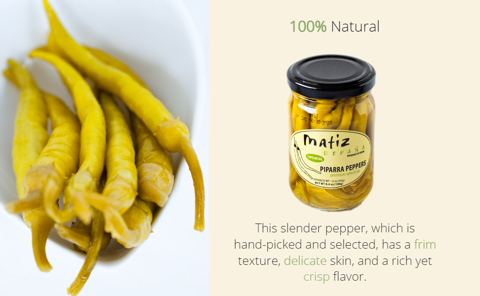 Matiz espana slender peppers Piparra Peppers Basque Guindilla traditional pepper from Spain gourmet