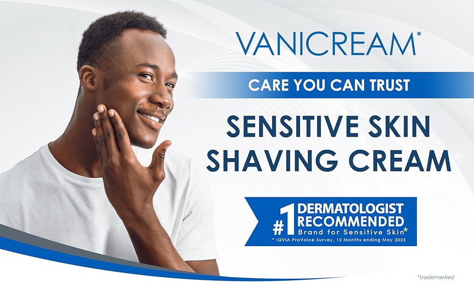 Vanicream sensitive skin shaving cream reduces irritation for a smooth, comfortable shave