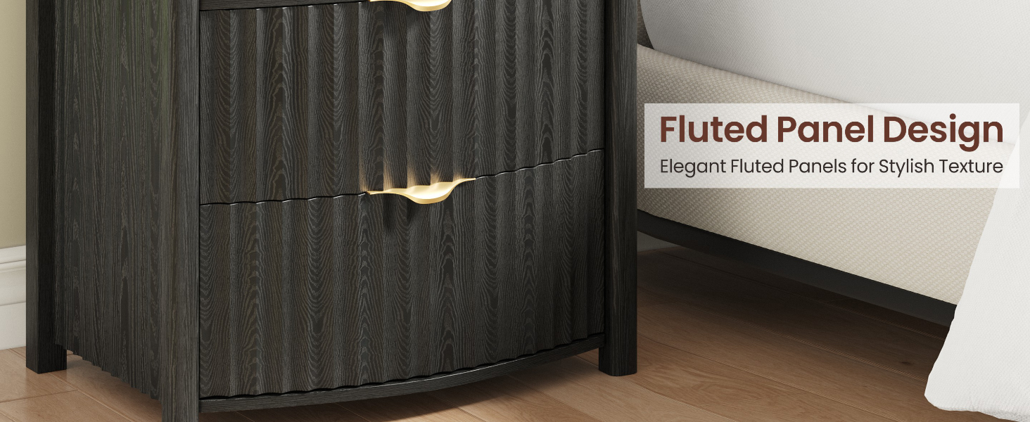 Fluted Nightstands