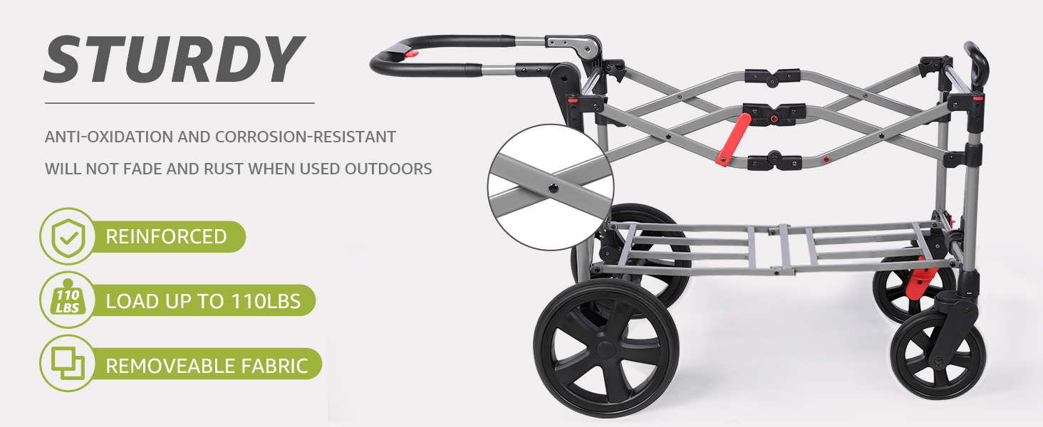 wagon stroller with kids