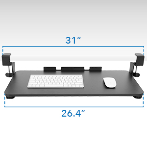 Mount-It! Adjustable Keyboard Tray Clamp